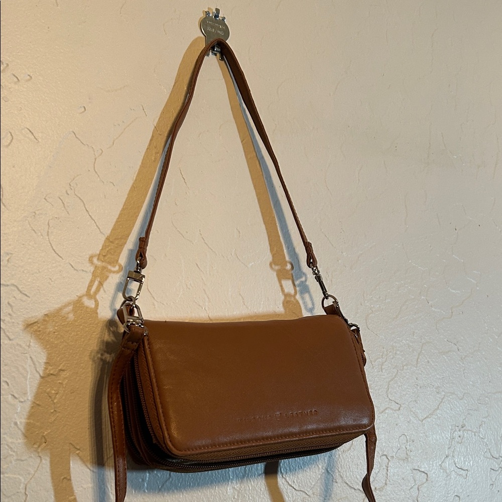 Wilsons Leather camel Brown Wristlet Clutch - Picture 5 of 9